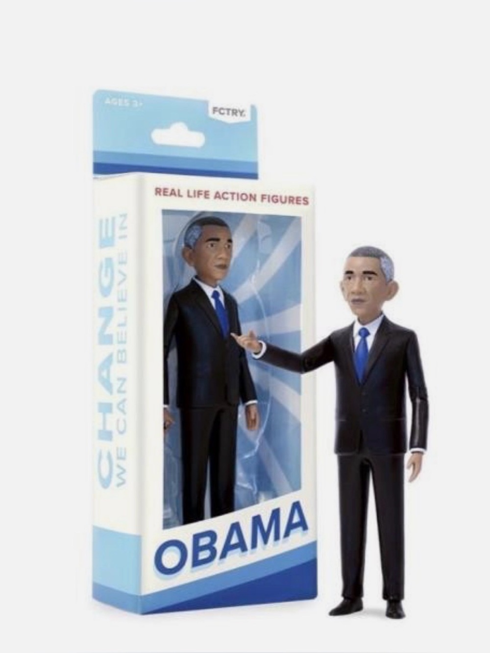 Obama Real Life Action Figure 7”